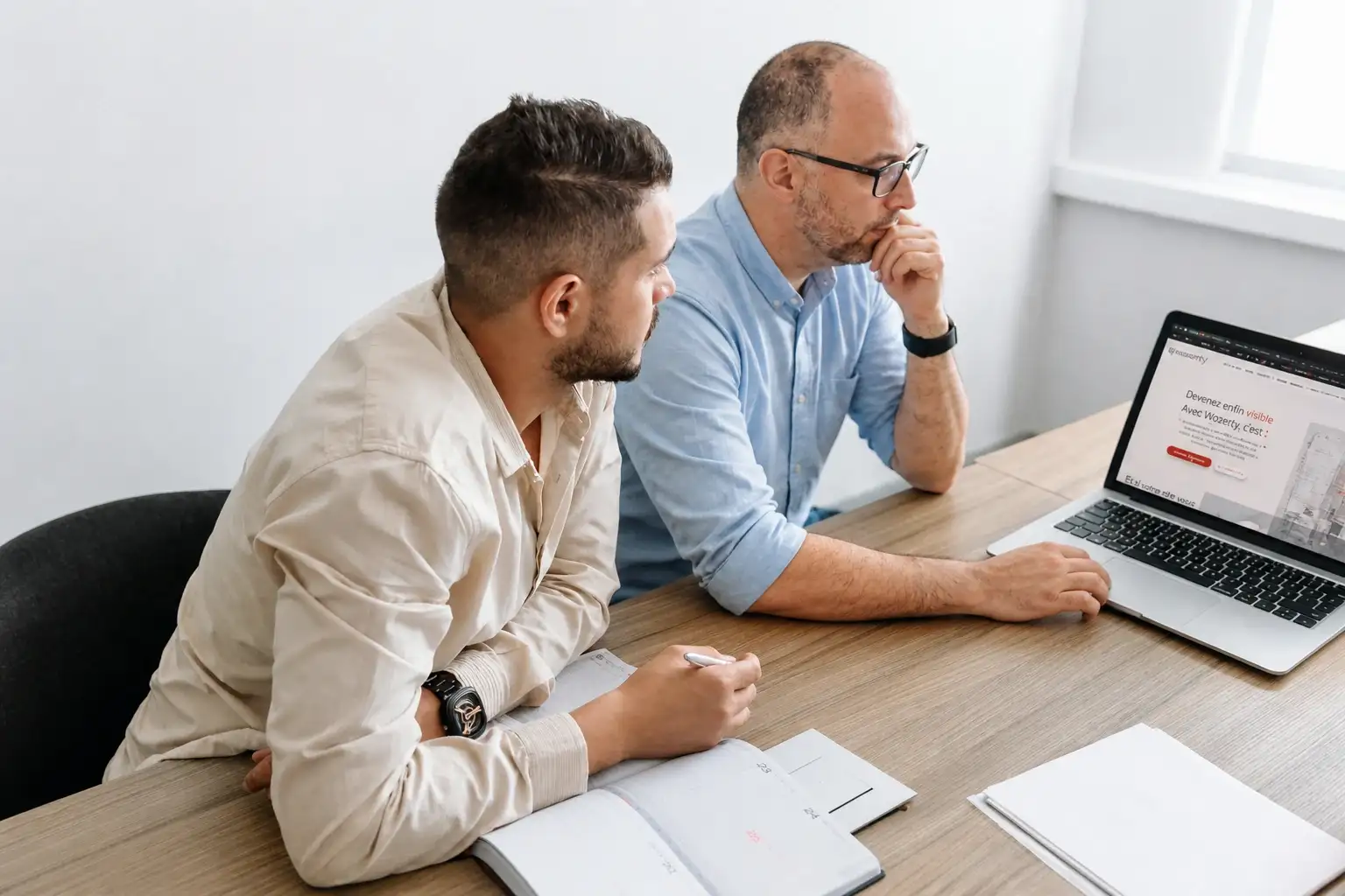 Johan Creeten accompagne un client sur un projet digital Wazerty