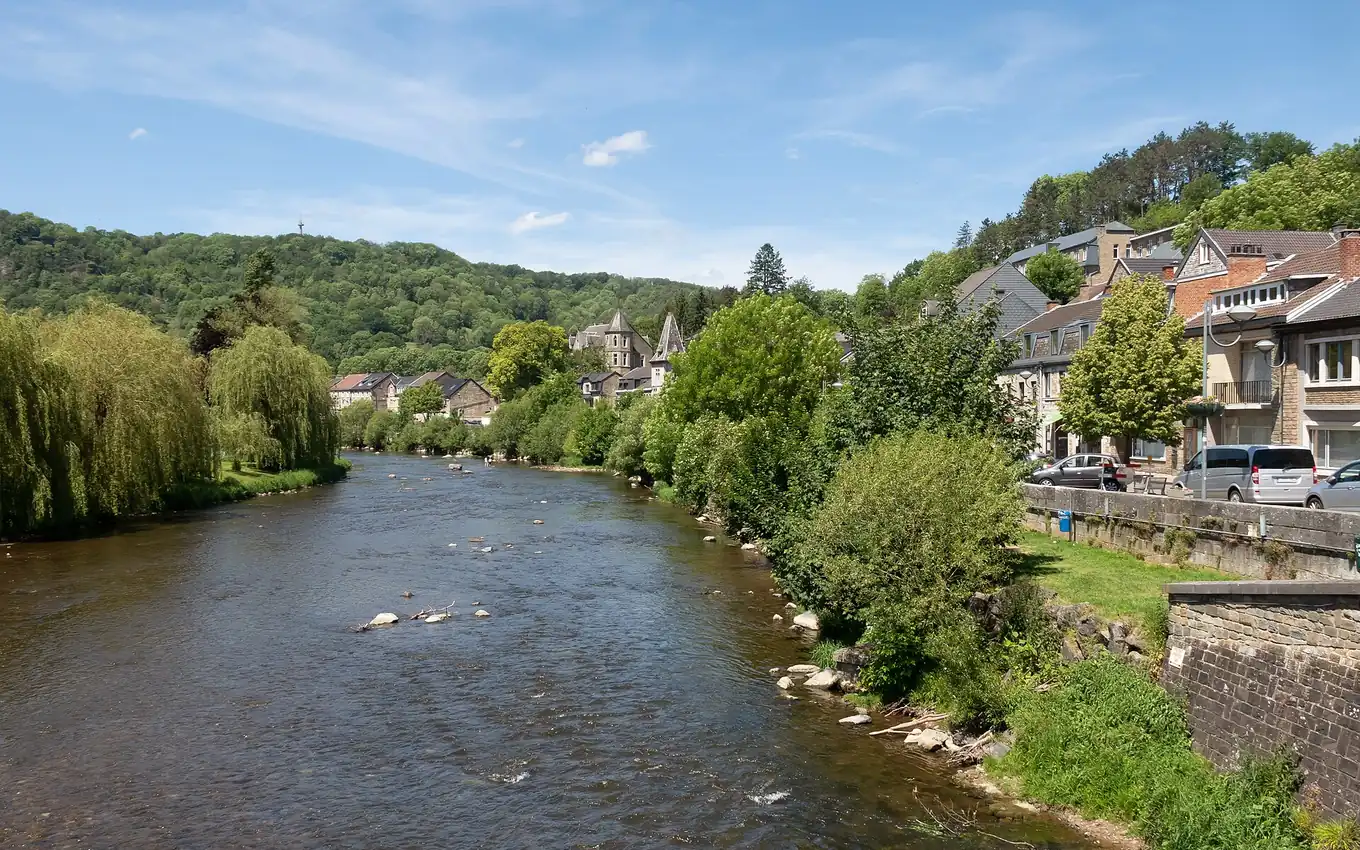 L’Amblève traversant Sougné-Remouchamps dans la commune d’Aywaille