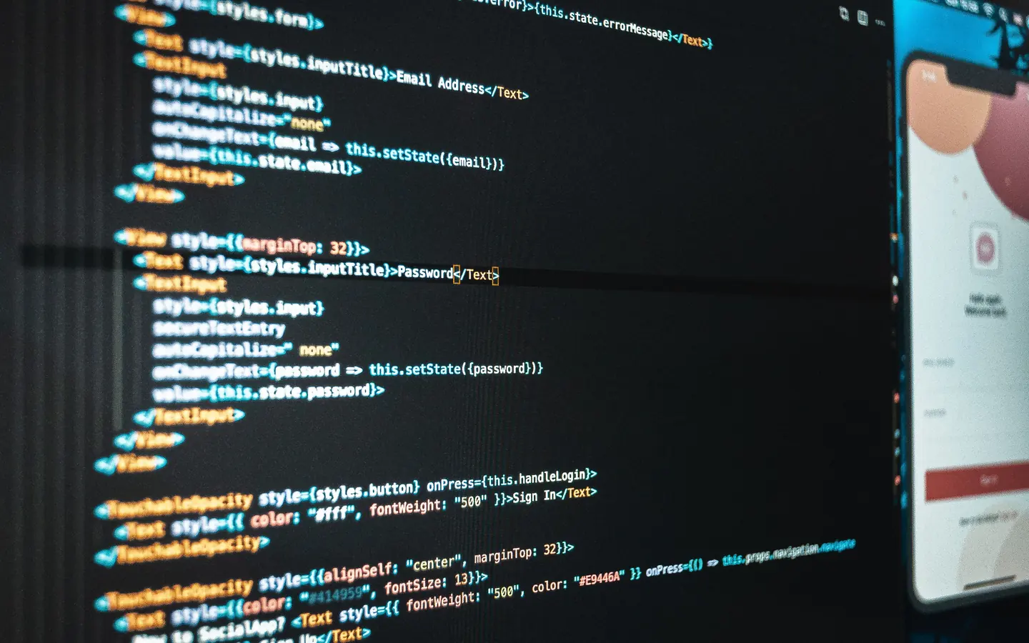 Une interface de développement web affichée sur un écran pendant la création d’un site