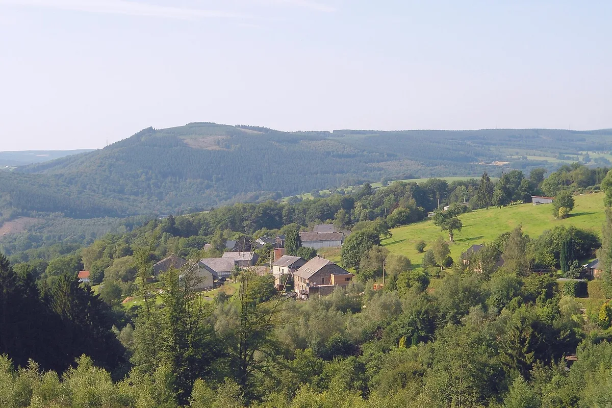 Vue panoramique de Borgoumont dans la commune de Stoumont